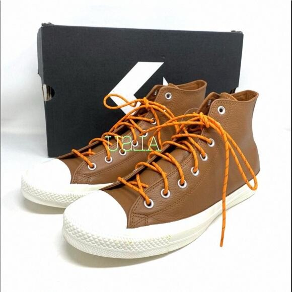 💖MEGA SALE💖Converse Chuck Taylor AS High Leather 163337C Women’s Skate Tan - Picture 3 of 16